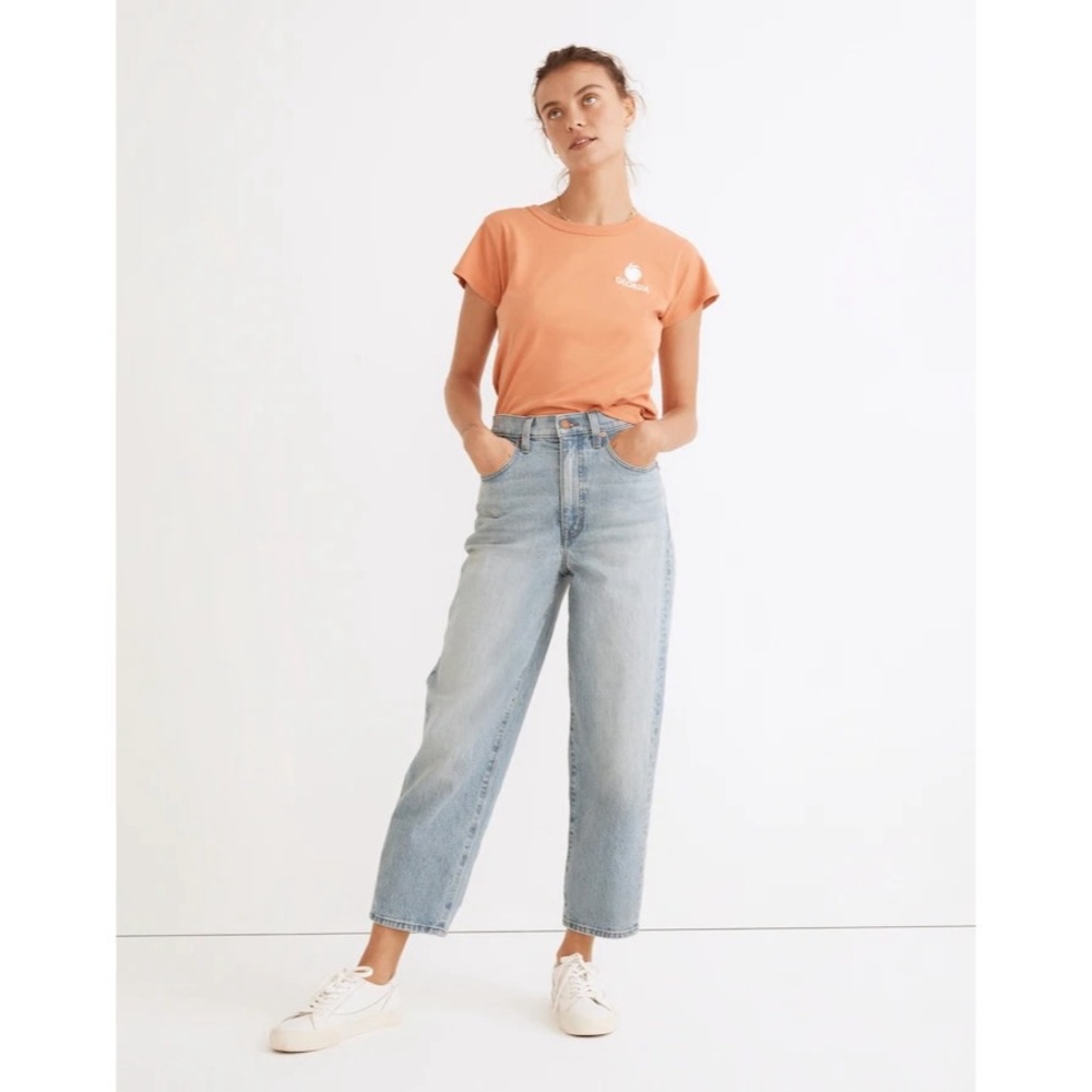 Madewell Balloon Jeans in Whistler Wash Barrel Leg Size 29